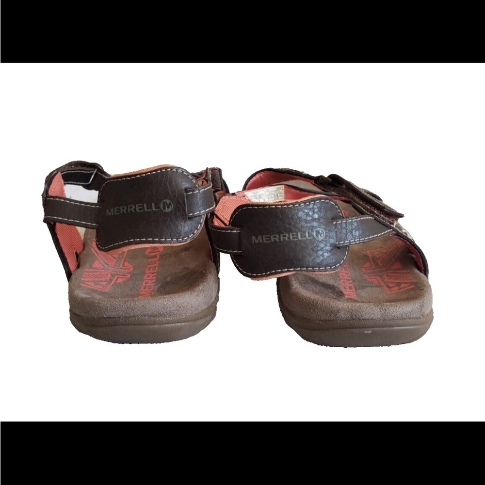 Merrell Brown Sandspur Leather Performance Sandals - Picture 6 of 9